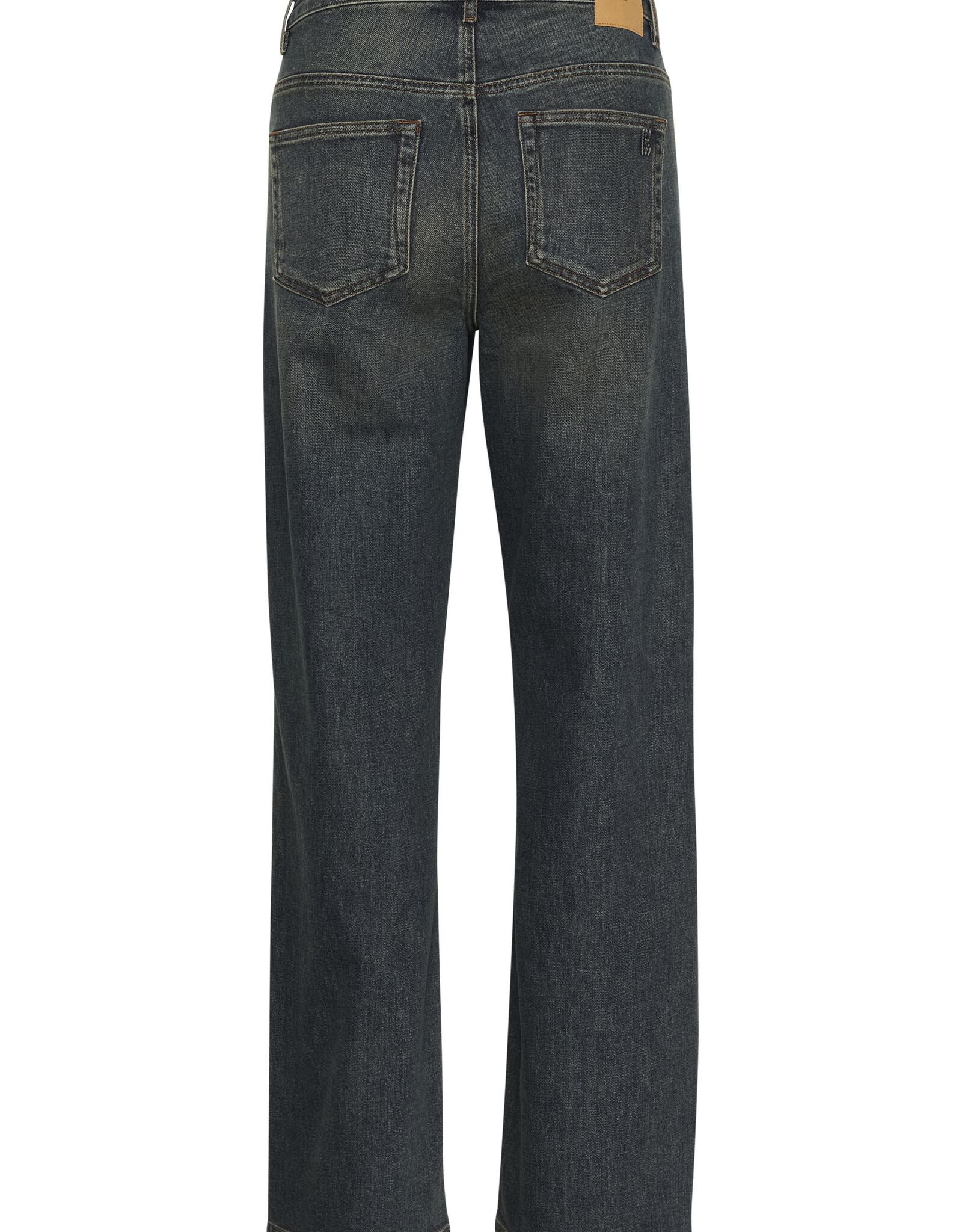 My Essential Wardrobe The Louis 139 High Wide Dark Blue Dirty Wash