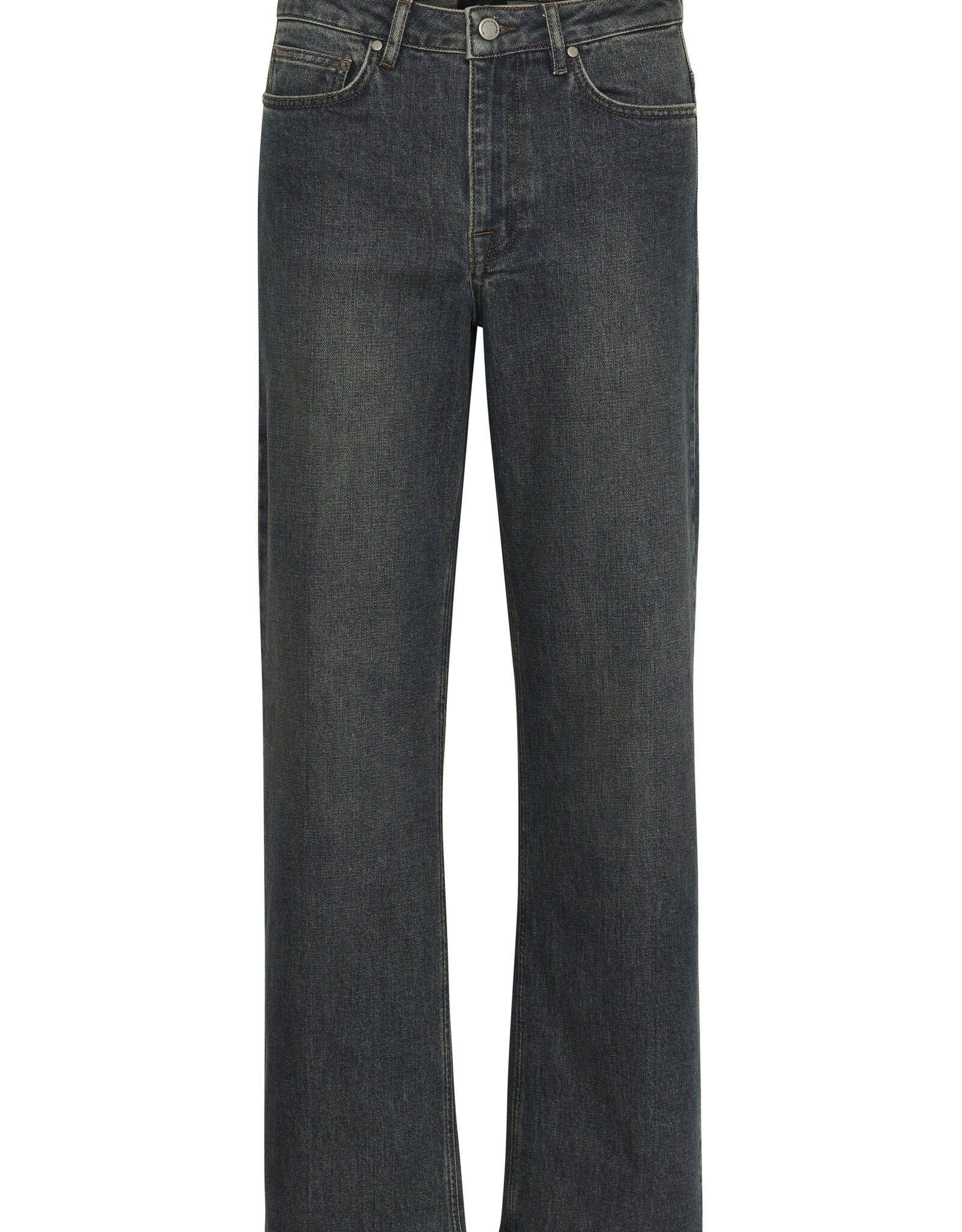My Essential Wardrobe The Louis 139 High Wide Dark Blue Dirty Wash