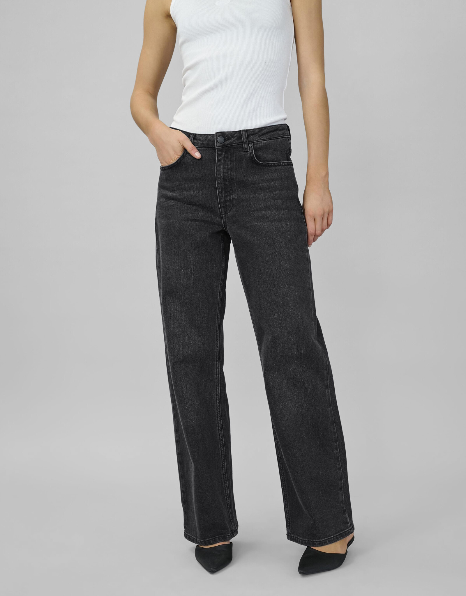 My Essential Wardrobe The Louis 139 High Wide Black Retro