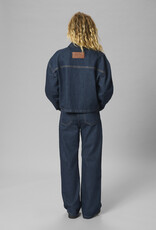 My Essential Wardrobe Malle 139 Deco Denim Jacket Dark Blue Un Washed