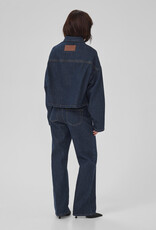 My Essential Wardrobe Malle 139 Deco Denim Jacket Dark Blue Un Washed