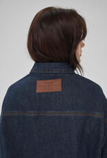 My Essential Wardrobe Malle 139 Deco Denim Jacket Dark Blue Un Washed