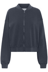 My Essential Wardrobe Meta Short Sweat Jacket Dark Grey