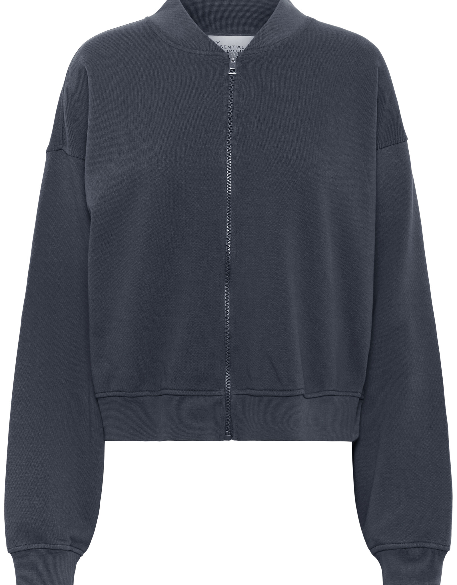 My Essential Wardrobe Meta Short Sweat Jacket Dark Grey