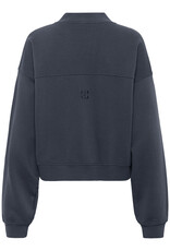 My Essential Wardrobe Meta Short Sweat Jacket Dark Grey
