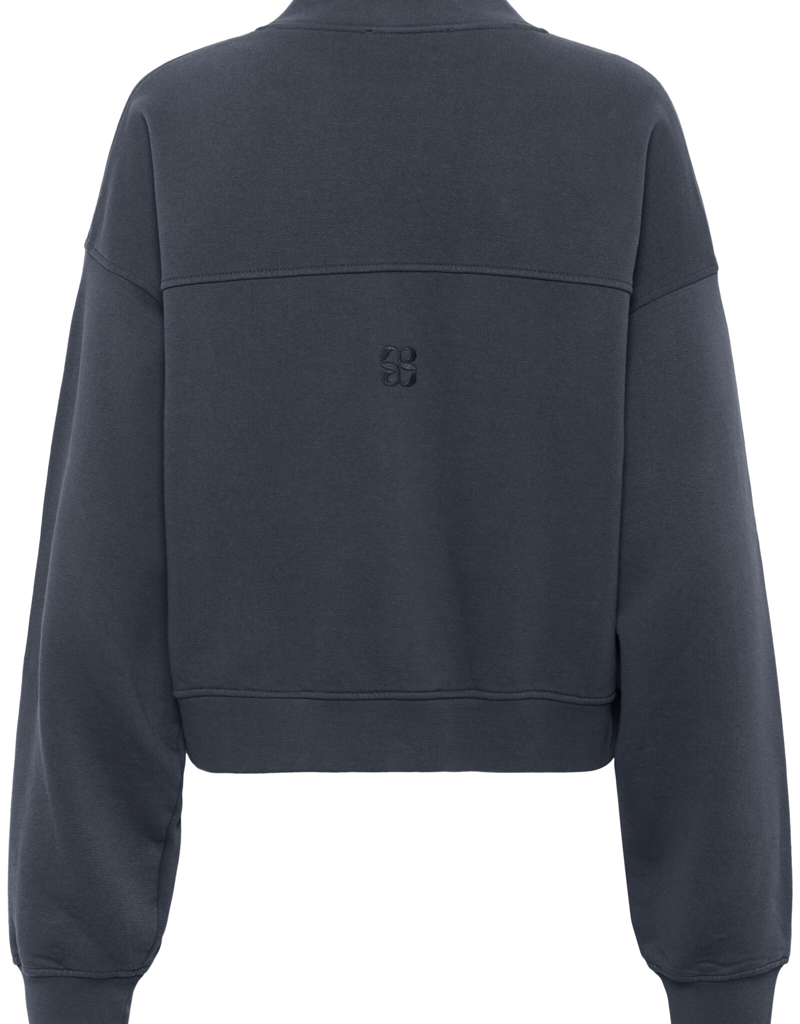 My Essential Wardrobe Meta Short Sweat Jacket Dark Grey