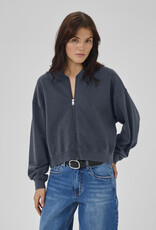 My Essential Wardrobe Meta Short Sweat Jacket Dark Grey
