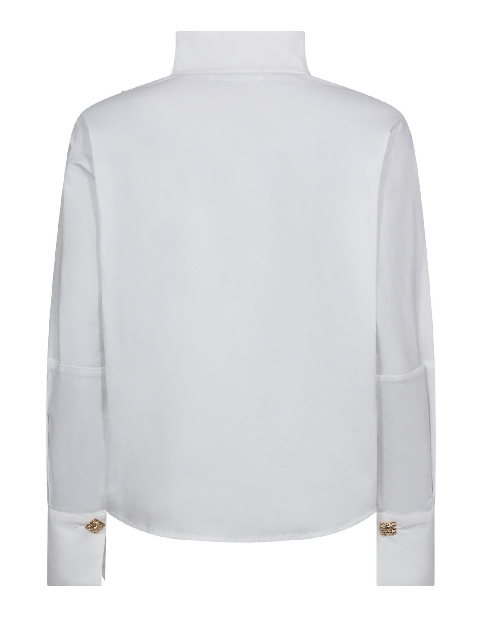 Co'Couture Sanna Asym Button Blouse White
