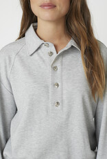 Co'Couture Dengi Polo Sweat Pale Grey