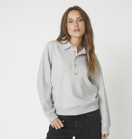 Co'Couture Dengi Polo Sweat Pale Grey