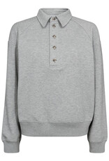 Co'Couture Dengi Polo Sweat Pale Grey