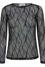Co'Couture Mercy Mesh O-Blouse Black