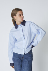 Co'Couture Nelson Stripe Shirt Pale Blue