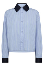 Co'Couture Nelson Stripe Shirt Pale Blue