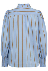Co'Couture Amora Stripe V-Shirt Pale Blue