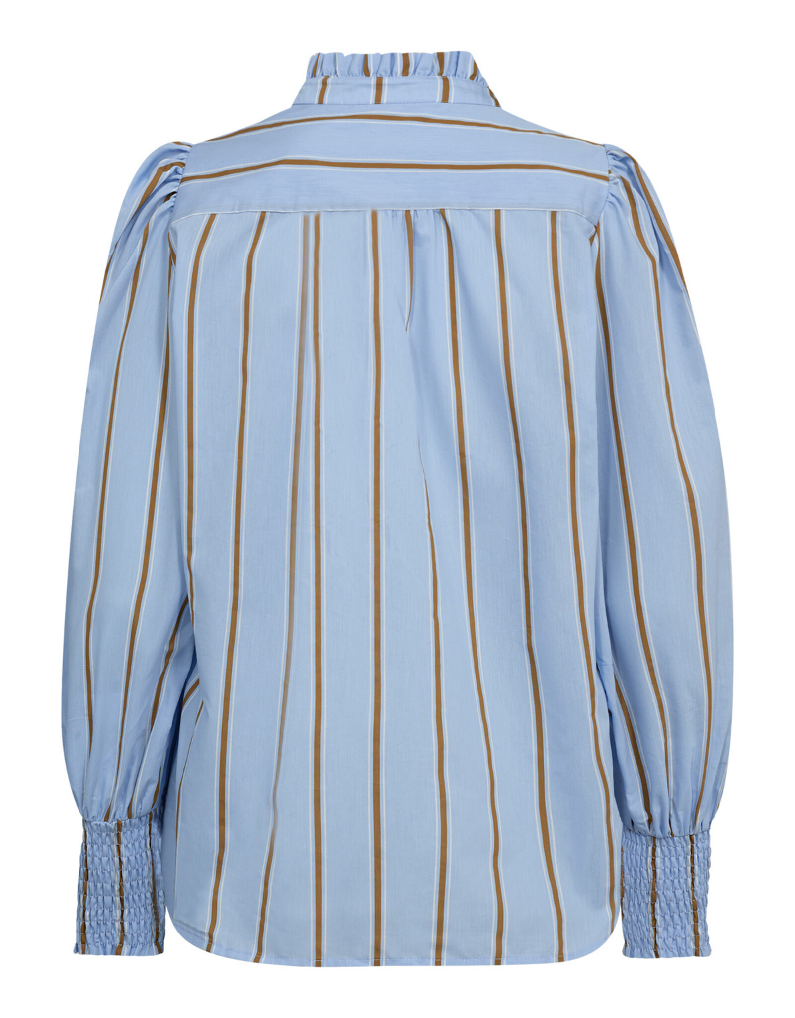 Co'Couture Amora Stripe V-Shirt Pale Blue