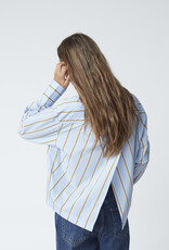 Co'Couture Amora Stripe Tie Shirt Pale Blue