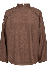 Co'Couture Nara Balloon Blouse Chocolate