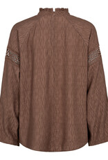 Co'Couture Nara Balloon Blouse Chocolate
