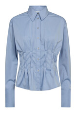 Co'Couture Poppy Pleat Waist Shirt Pale Blue