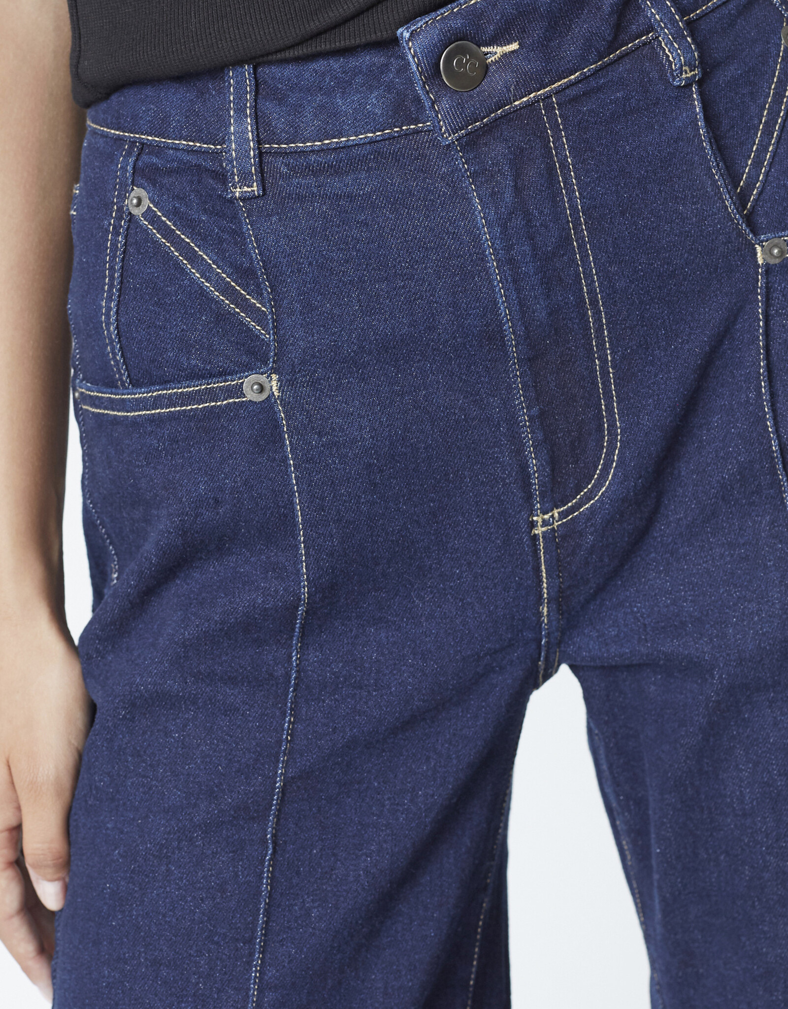 Co'Couture Theo Wide LL Jeans Dark Denim