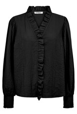 Co'Couture Shina Frill LS Shirt Black