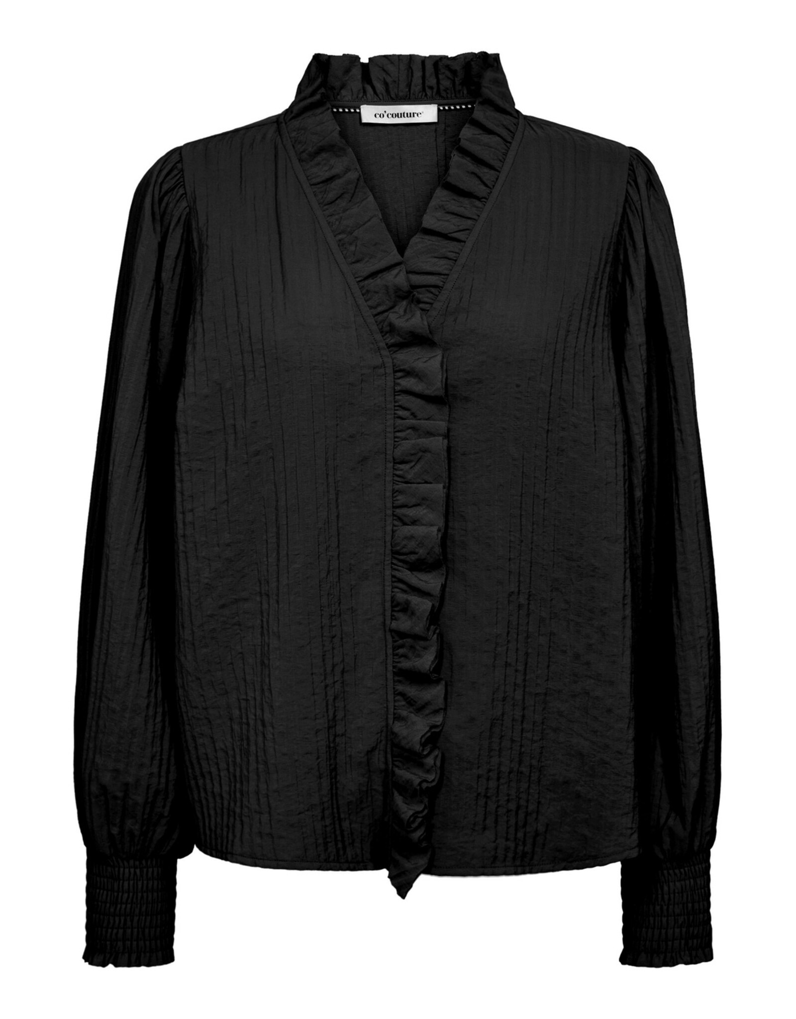 Co'Couture Shina Frill LS Shirt Black