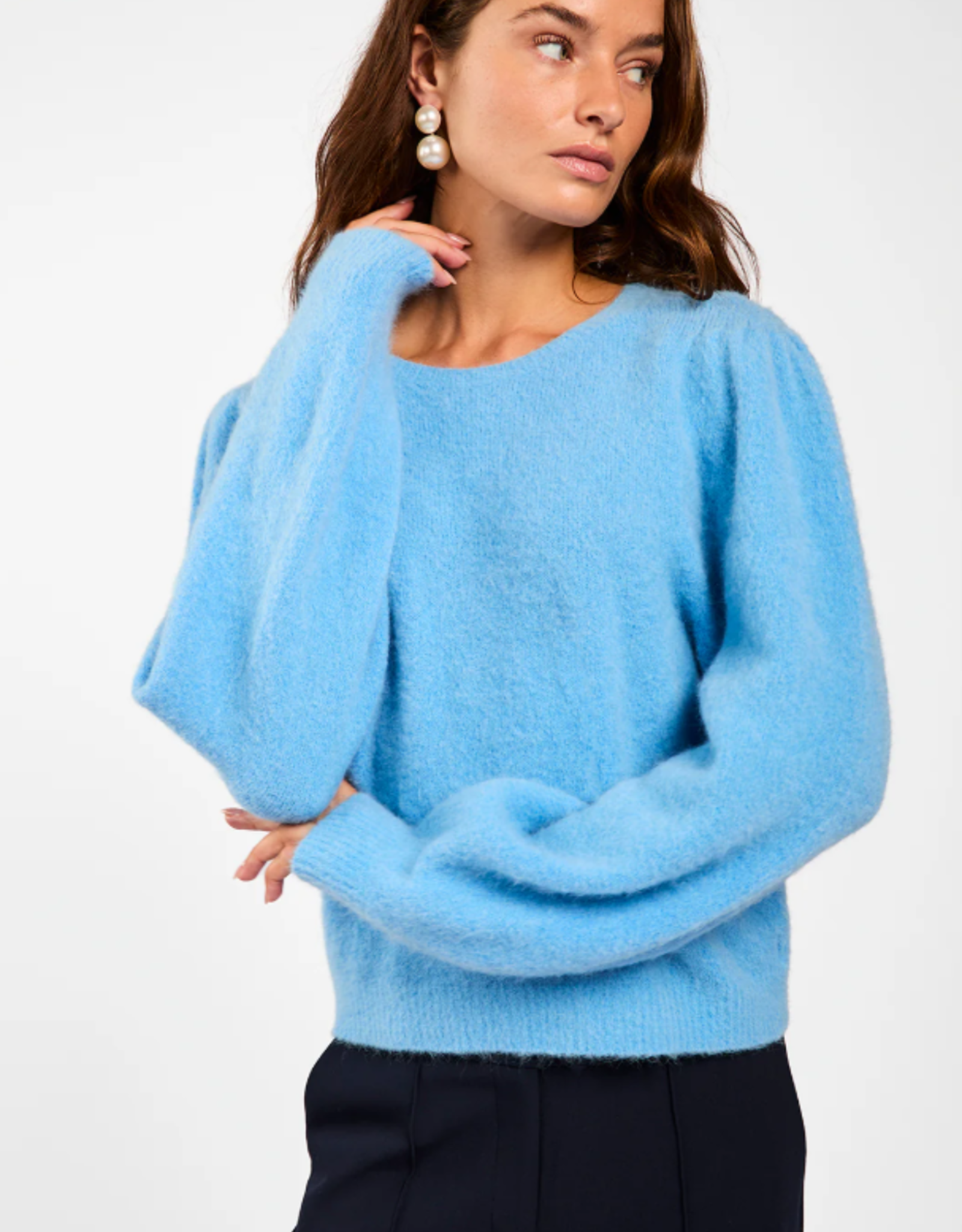 Aaiko Denize Sweater Office Blue