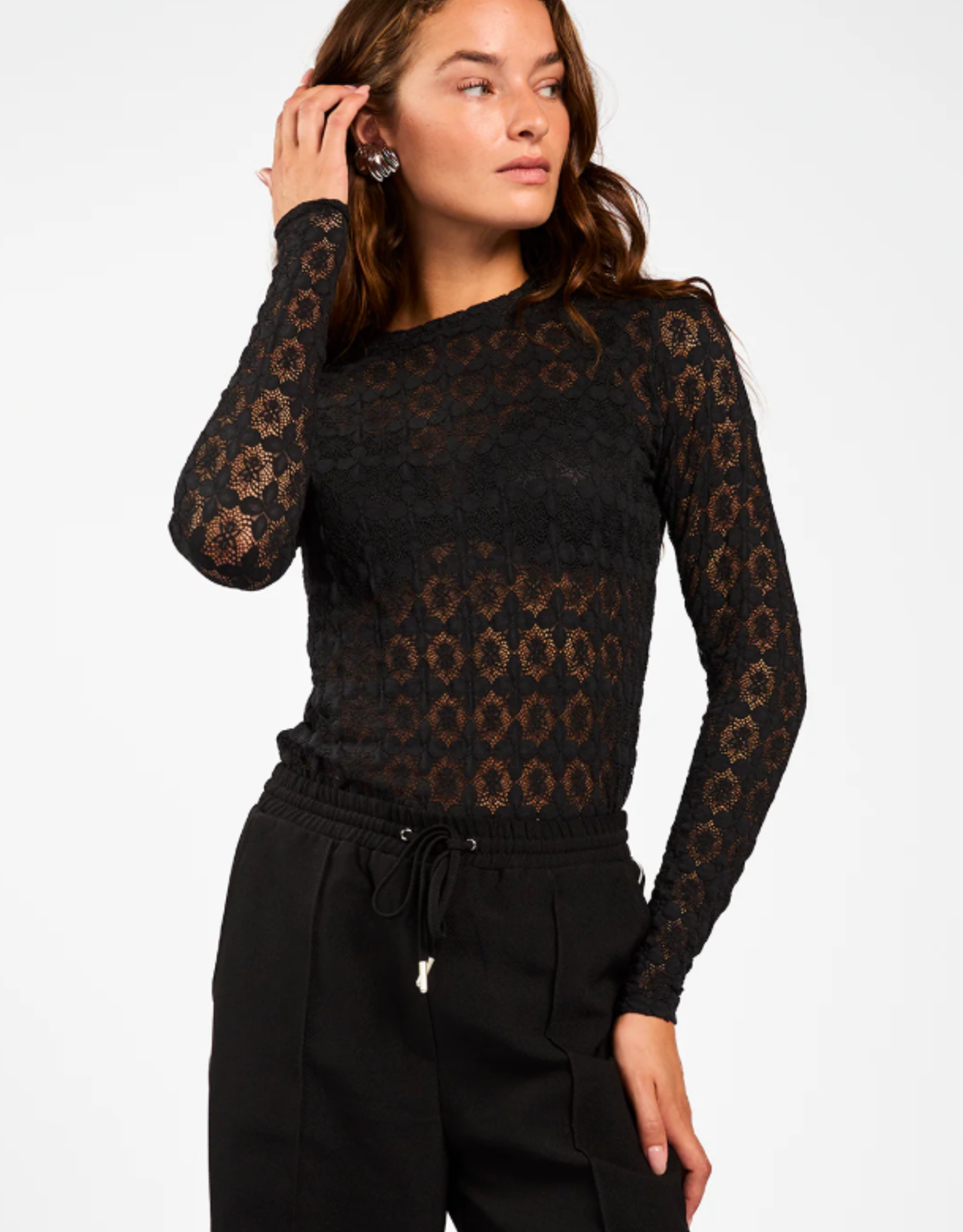 Aaiko Mason Top Black