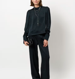 Dante 6 Jules Creased Satin Pants Midnight Green