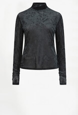 Dante 6 Olya Velvet Layering Mesh Top Midnight Green