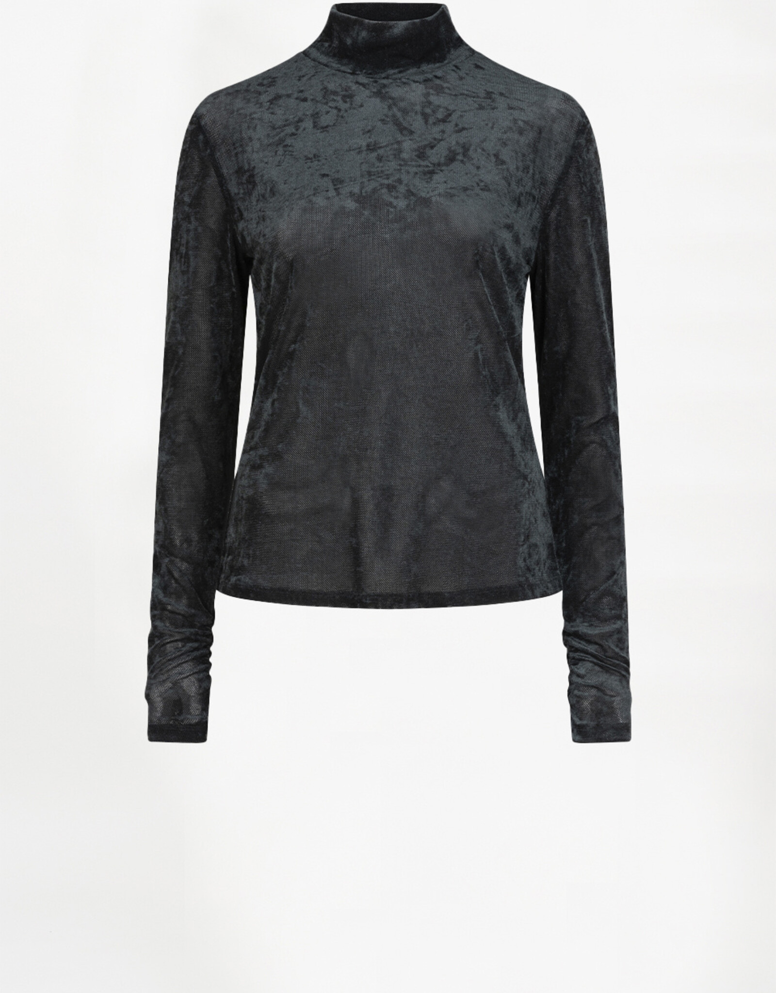 Dante 6 Olya Velvet Layering Mesh Top Midnight Green