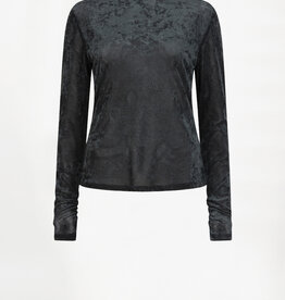 Dante 6 Olya Velvet Layering Mesh Top Midnight Green