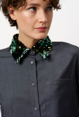 Dante 6 Cybella Embellished Shirt Granite Grey Mélange