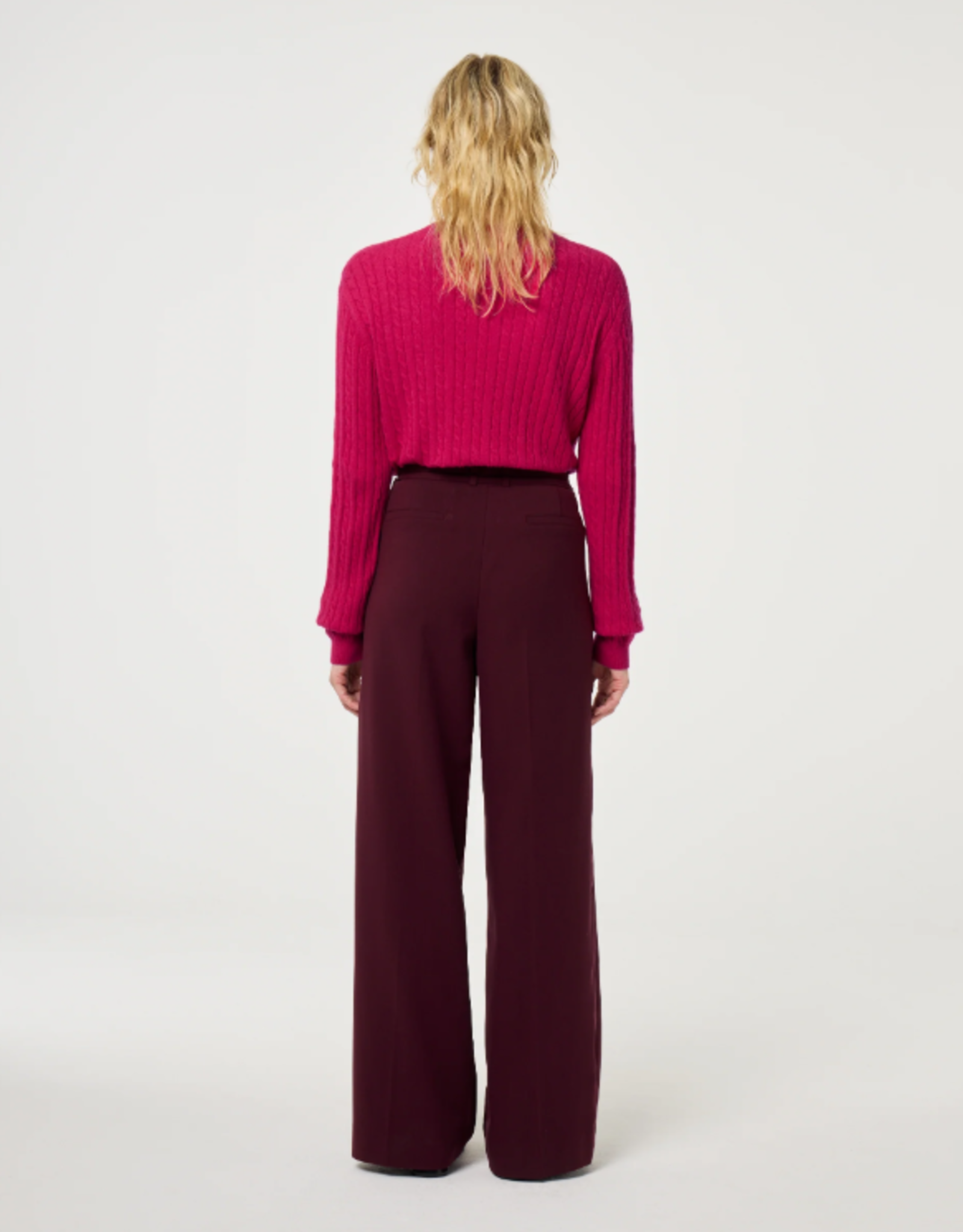 Fabienne Chapot Nelsan Trousers Deep Burgundy