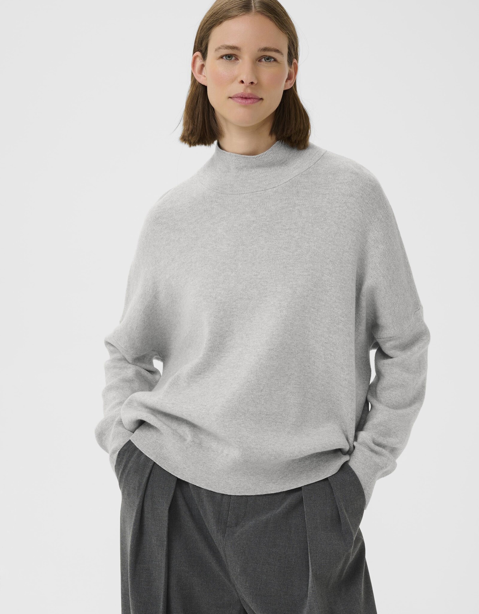 InWear Tenley Turtleneck Pullover Granite Melange