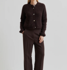 Second Female Fique Classic Trousers Chocolate Plum