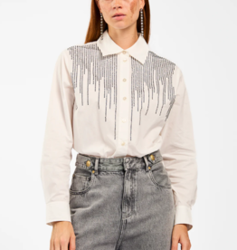 Aaiko Joan Strass Blouse Les Blancs