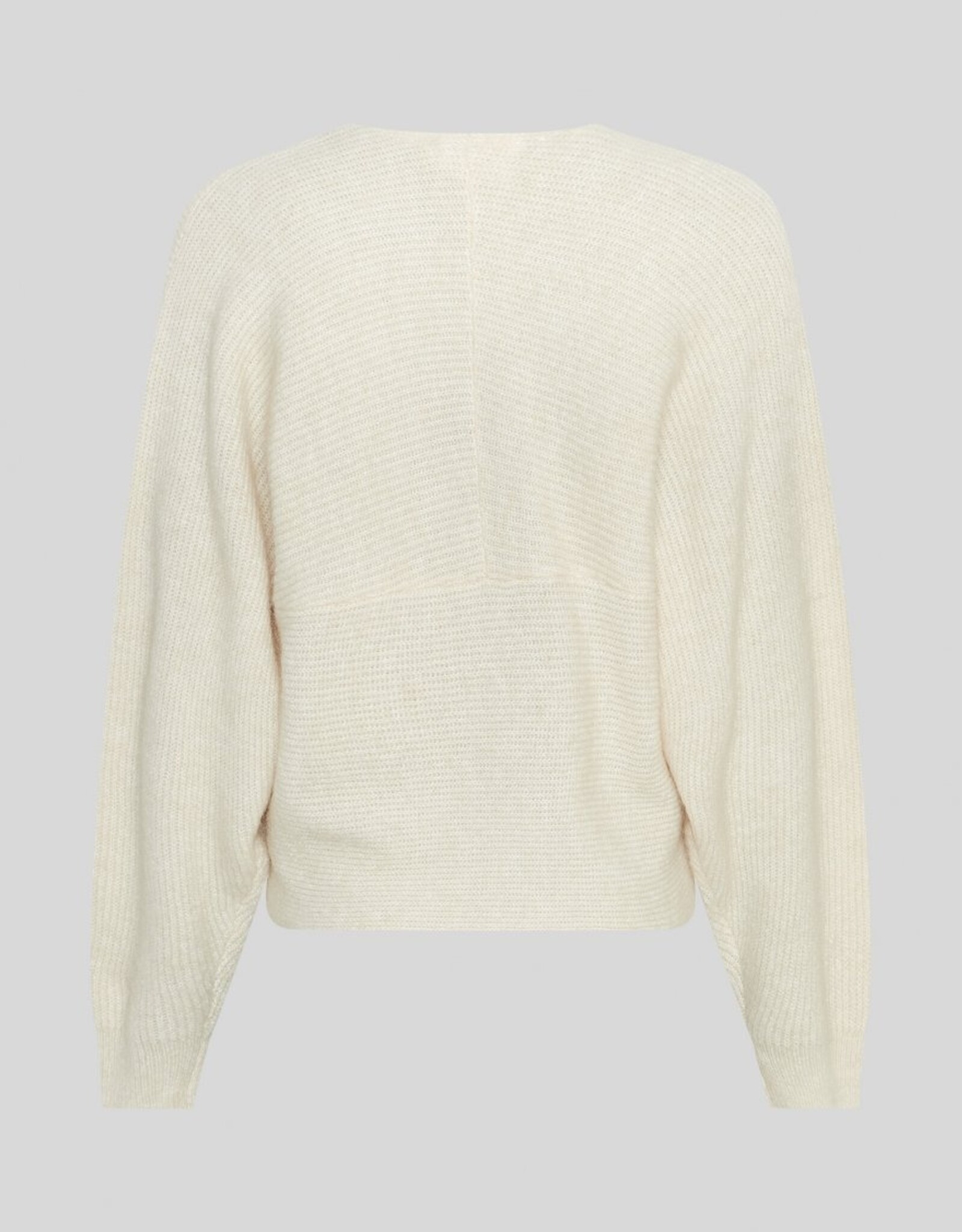 Moss Copenhagen Zinelle Hope Wrap Pullover Fog Melange