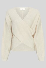 Moss Copenhagen Zinelle Hope Wrap Pullover Fog Melange