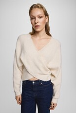 Moss Copenhagen Zinelle Hope Wrap Pullover Fog Melange