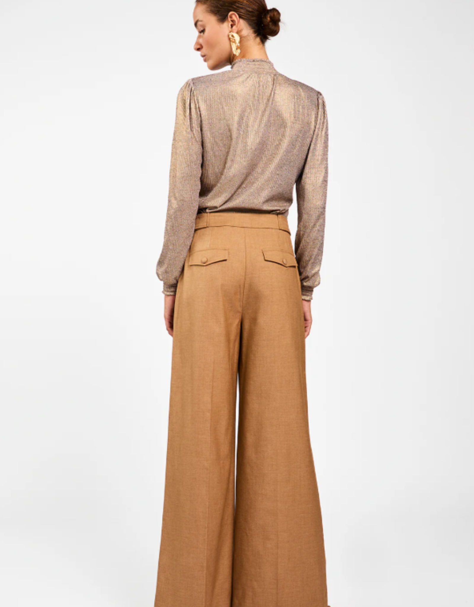 Aaiko Tory Longsleeve Top Gold