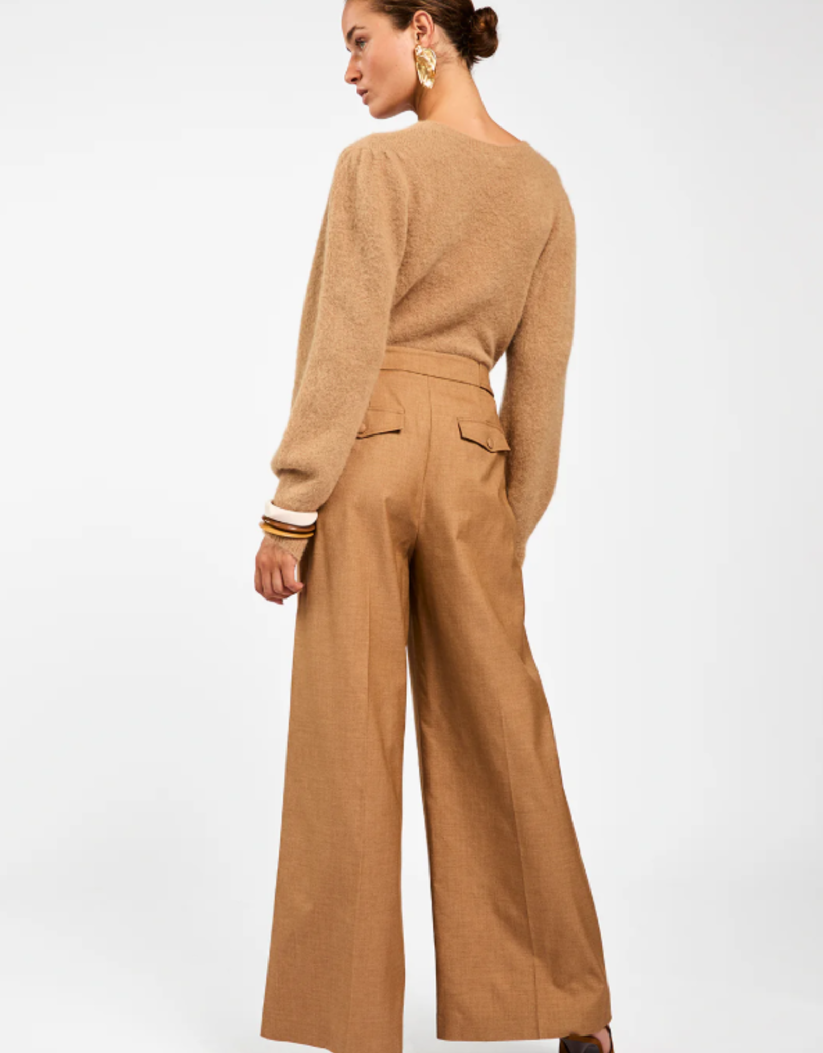 Aaiko Denize Sweater Bison Brown