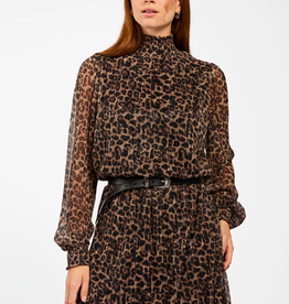 Aaiko Gabry Animal Dress Bison Brown