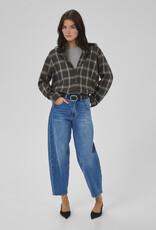 My Essential Wardrobe Marly Shirt Espresso Check