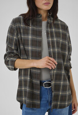 My Essential Wardrobe Marly Shirt Espresso Check