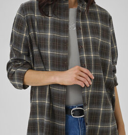 My Essential Wardrobe Marly Shirt Espresso Check