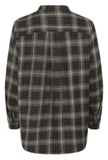 My Essential Wardrobe Marly Shirt Espresso Check