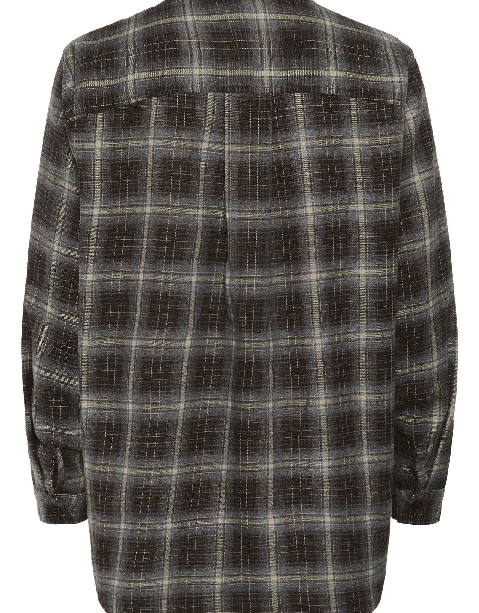 My Essential Wardrobe Marly Shirt Espresso Check