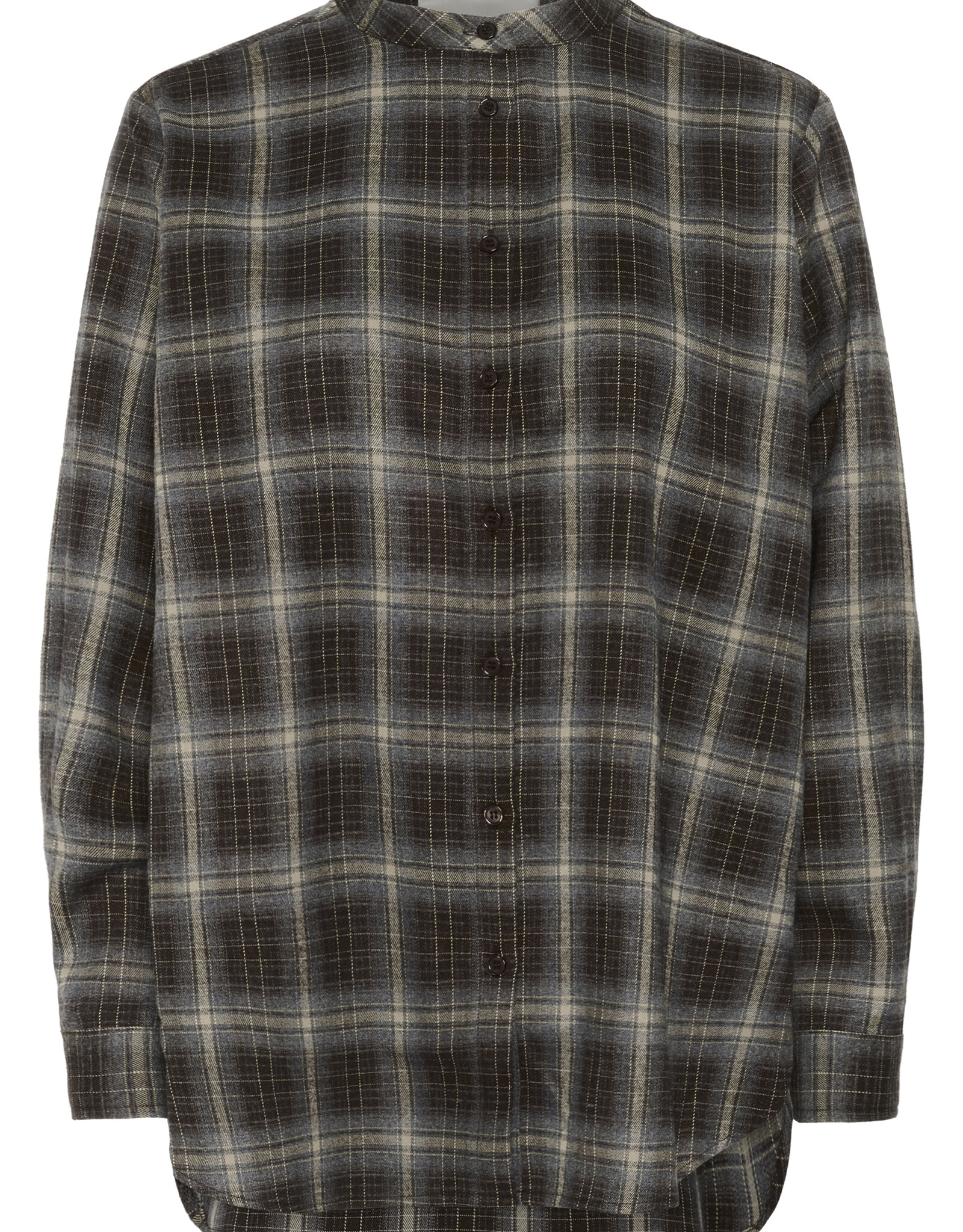 My Essential Wardrobe Marly Shirt Espresso Check